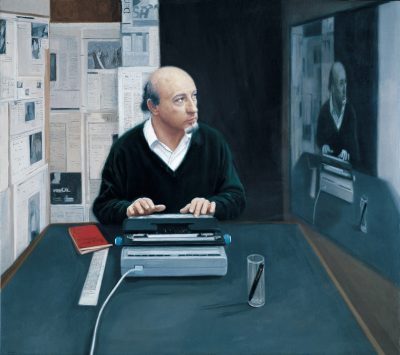 Manuel Vicent (writer). 1990. Oil on cloth. 112×126 cm